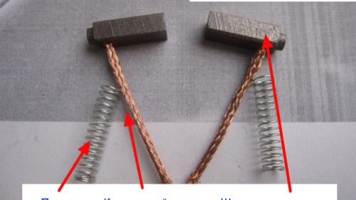 Brosses à tige de carbone faites maison