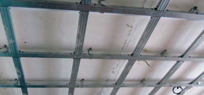 calcul de profil pour plafond en plaques de plâtre