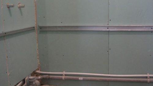 pose de carrelage sur cloison sèche