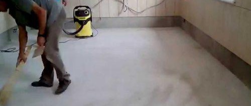 préparation de surface pour carrelage