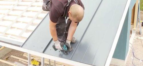 installation à faire soi-même d'un toit en métal