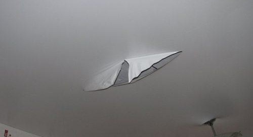 Porez potolka iz tkani