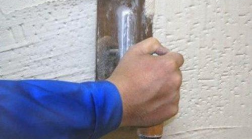 enduit décoratif sur l'isolant