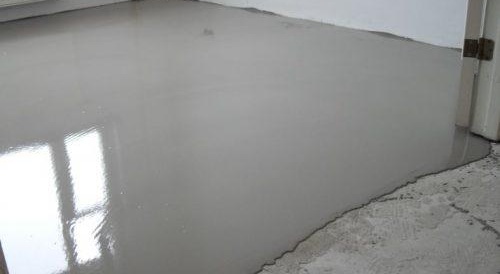 préparation du béton pour carrelage