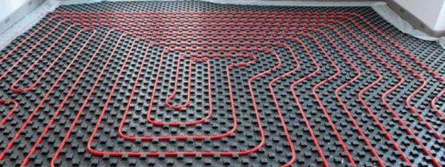 plancher chauffant à l'eau