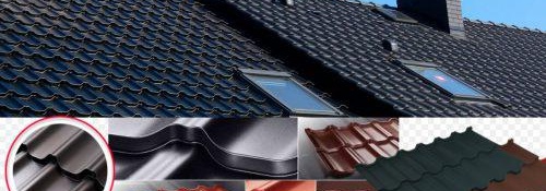 Types de matériaux de couverture : tuiles métalliques