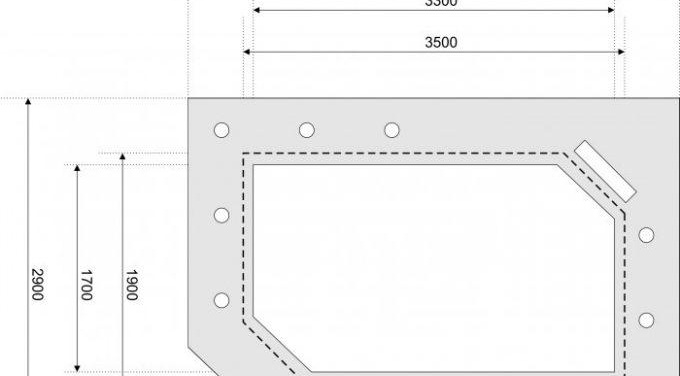 plan de plafond en plaques de plâtre avec dimensions