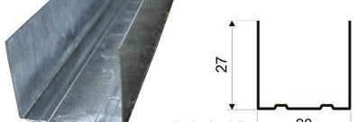 Profilé de plafond de départ 27x28