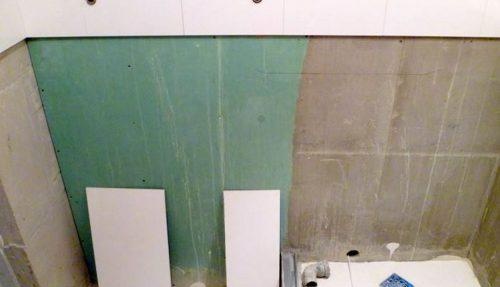 pose de carrelage sur cloison sèche