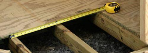 Préparation du sol pour le carrelage