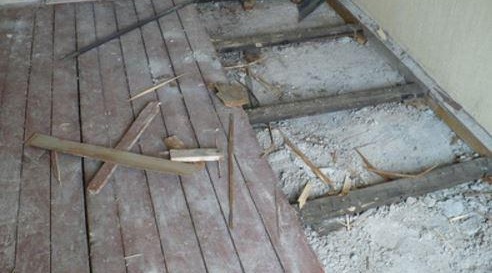 préparation du sol pour le carrelage