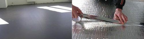 préparation pour l'installation d'un plancher chauffant