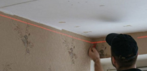 Marquage plafond en plaques de plâtre