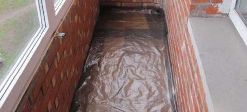 carrelage sur le balcon