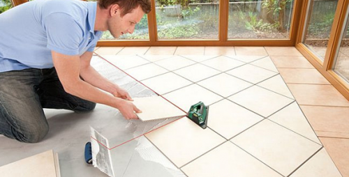 options pour la pose de carreaux au sol: photo