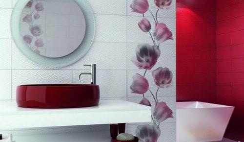 carreaux de salle de bain à la mode