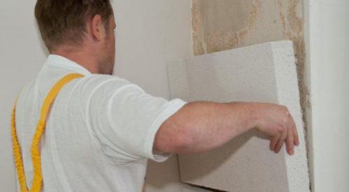 pose de polystyrène expansé