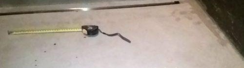 marquage de surface lors de la pose de mosaïques