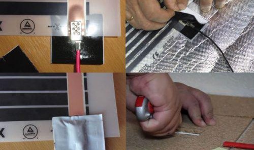 Installation de chauffage au sol IR