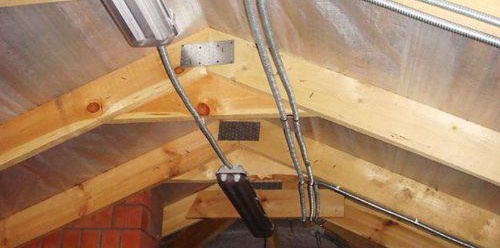 agencement des communications dans le grenier