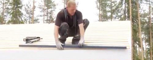 garde-corps pour toiture métallique