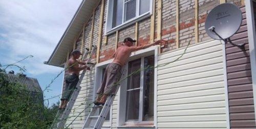 pose de bardage de maison