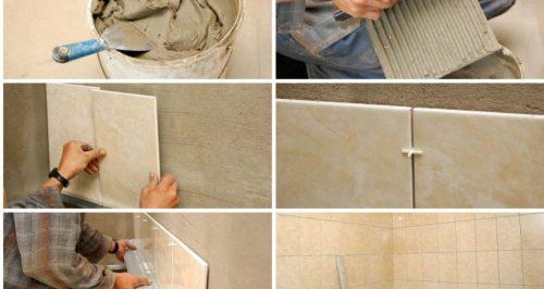 pose de carrelage au mur