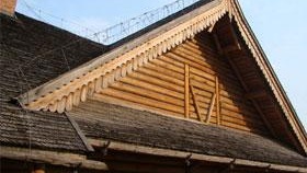 toit en bois photo de toit en bois