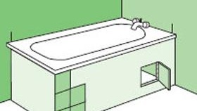 Réalisation et pose d'un écran sous la baignoire photo