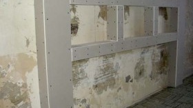 Étagères et niches en placoplâtre