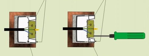 Fixation des boîtes à douilles de l'ancien type photo