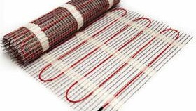 Photo d'installation d'un plancher chauffant électrique