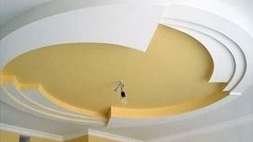 Pose d'un plafond en plaque de plâtre photo, pose d'un plafond suspendu/suspendu en plaque de plâtre. Comment faire un plafond en plaques de plâtre. beau plafond tout autour