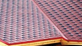 Photo de matériaux de toiture souples