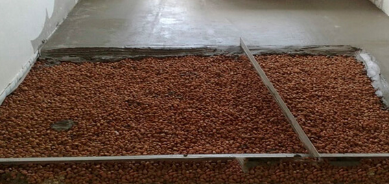 chape en terre cuite expansée