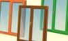 Fenêtres en plastique de couleur