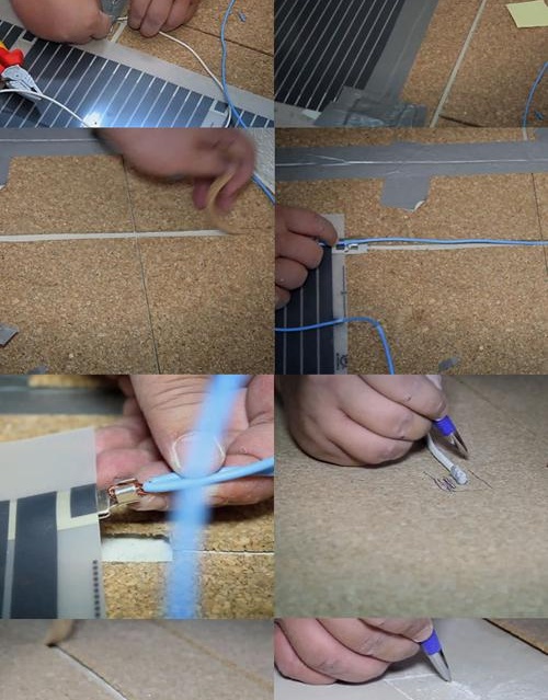 Installation d'un sol chaud: séquence de travail3