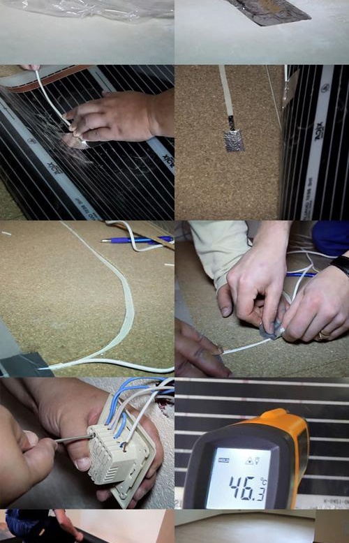 Pose d'un plancher chauffant