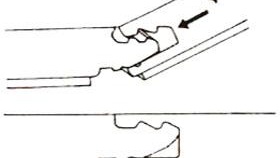 fixation de la serrure en stratifié