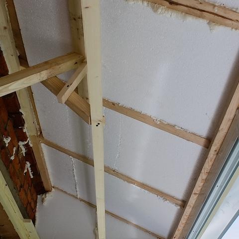 Pose de toit de balcon