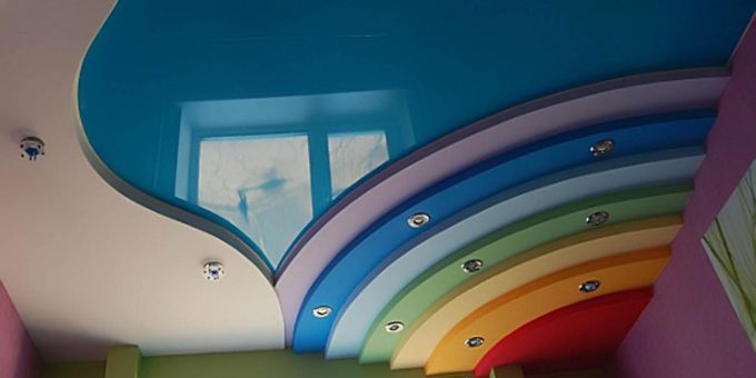 plafond coloré