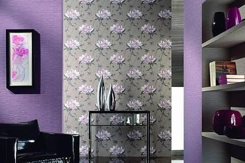 Décoration murale avec papier peint