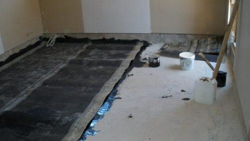 Version couverte de l'imperméabilisation