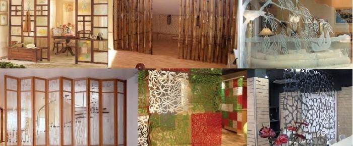 Options pour les cloisons décoratives