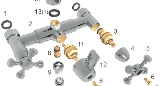 Schéma de montage du mélangeur