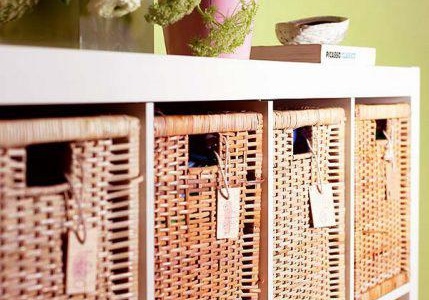 Paniers et boîtes pour vêtements