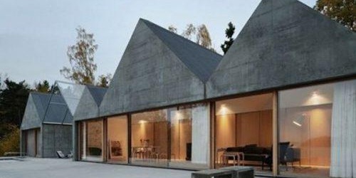 Murs de verre de la maison