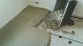 Chape semi-sèche à balises