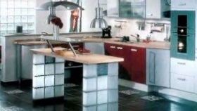 Meubles en blocs de verre