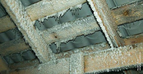 condensation sur le toit